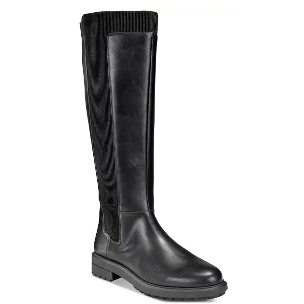Alfani Riding Boots Size 9.5 Black Block Heel Back Zip NEW - Image 10
