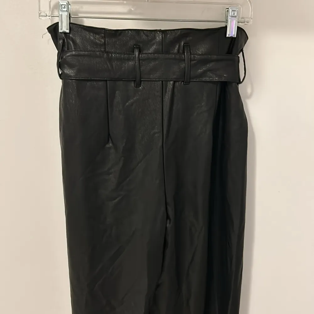 Commando Black Faux Leather Paperbag Pants - Image 7