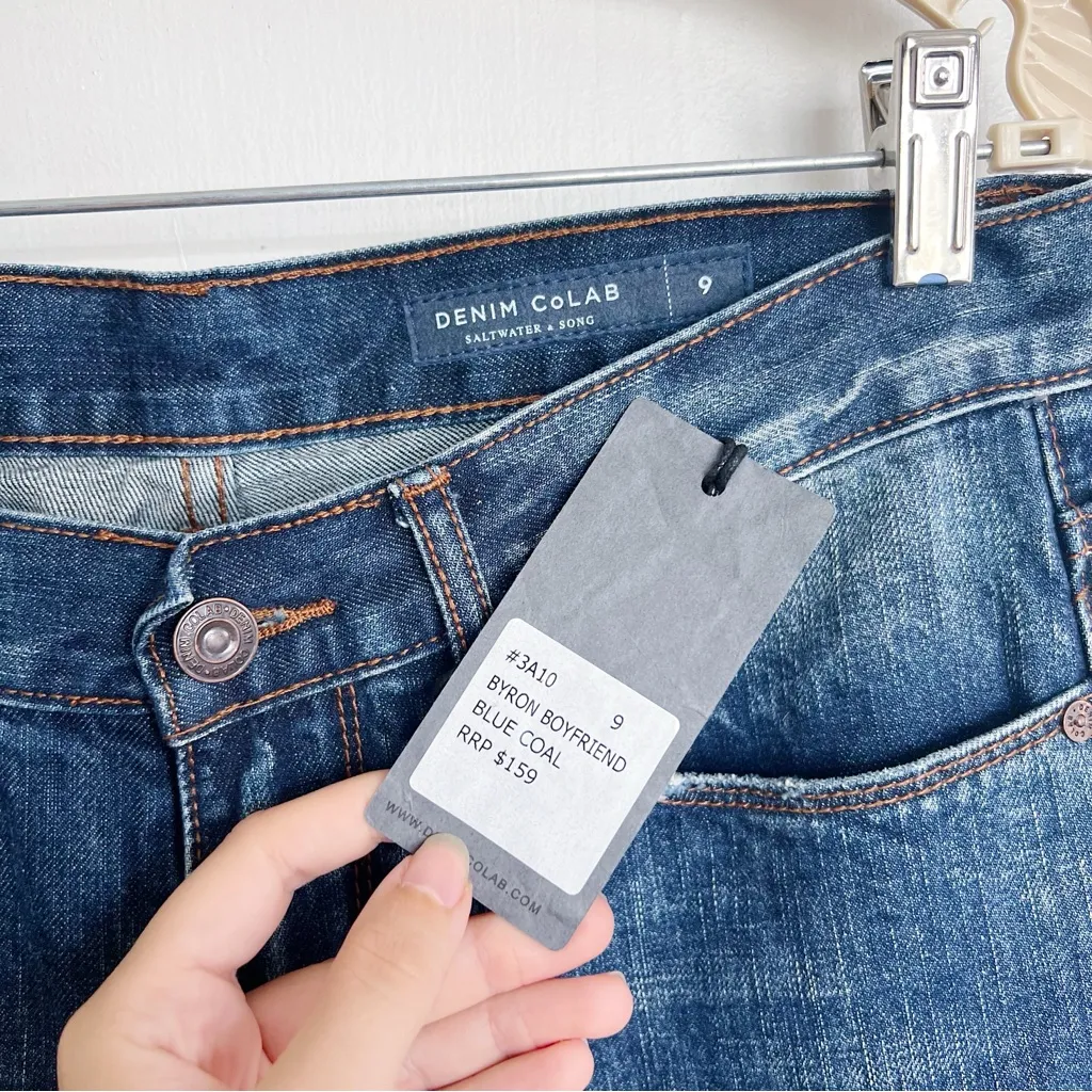 Denim CoLab • #3A10 Byron Boyfriend jeans loose fit straight distressed faded - Image 5