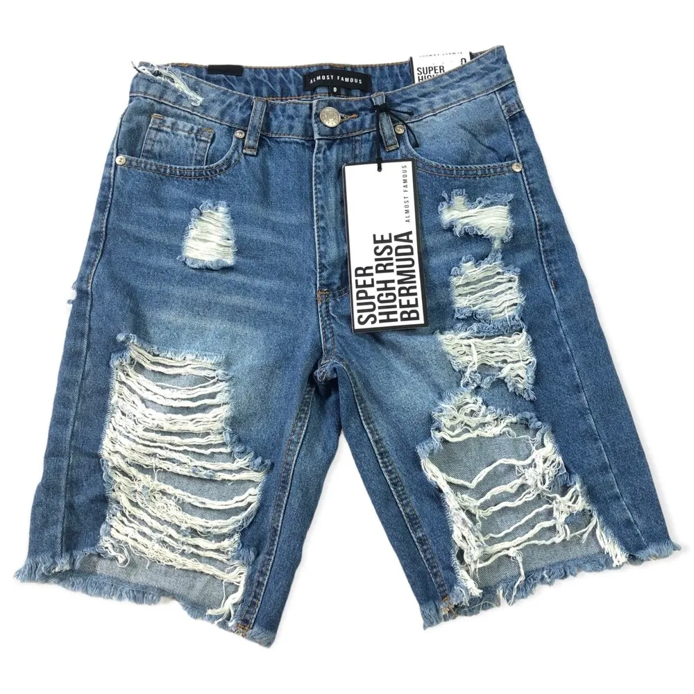 Almost Famous Super High Rise Bermuda Denim Shorts - Image 89