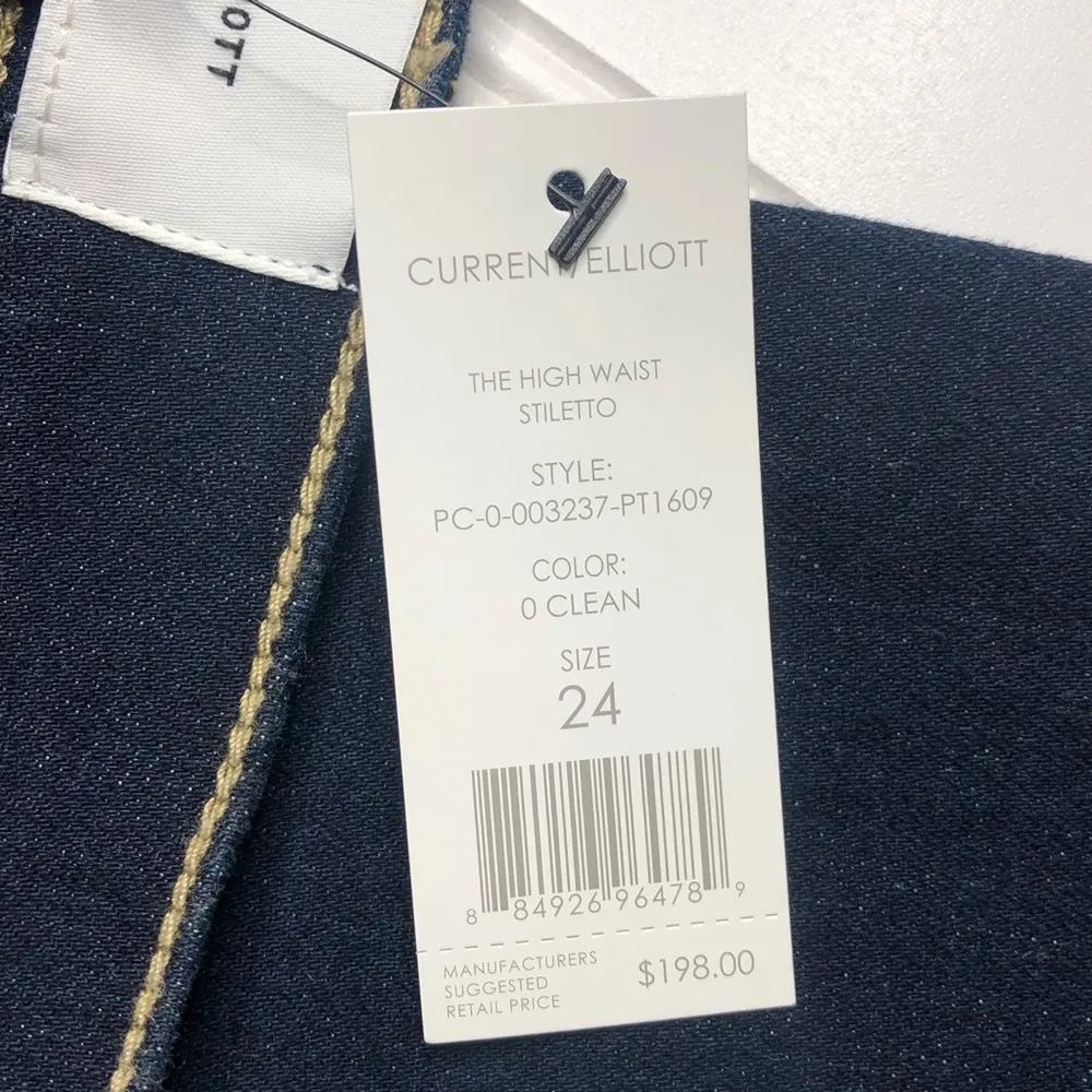 NWT Current/Elliott High Waist Stiletto Skinny - Image 10