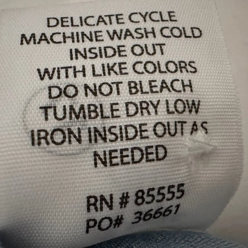 COSMIC BLUE LOVE Stitch Fix Aubrey Whipstitch Button Up Shirt Blue Women’s Sz S - Image 11