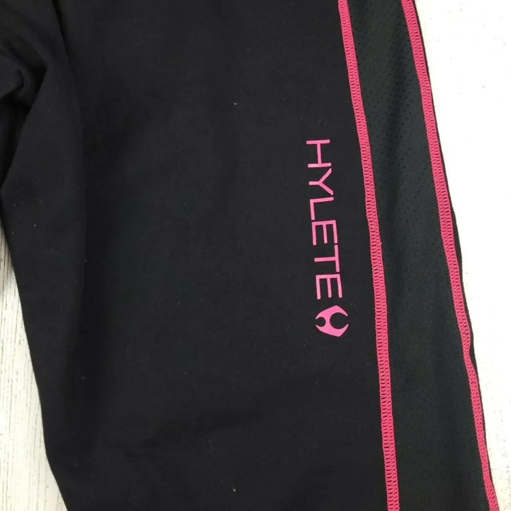 Hylete  Black Womens Cropped Pull on Workout leggings Capri Size Large EUC - Image 9