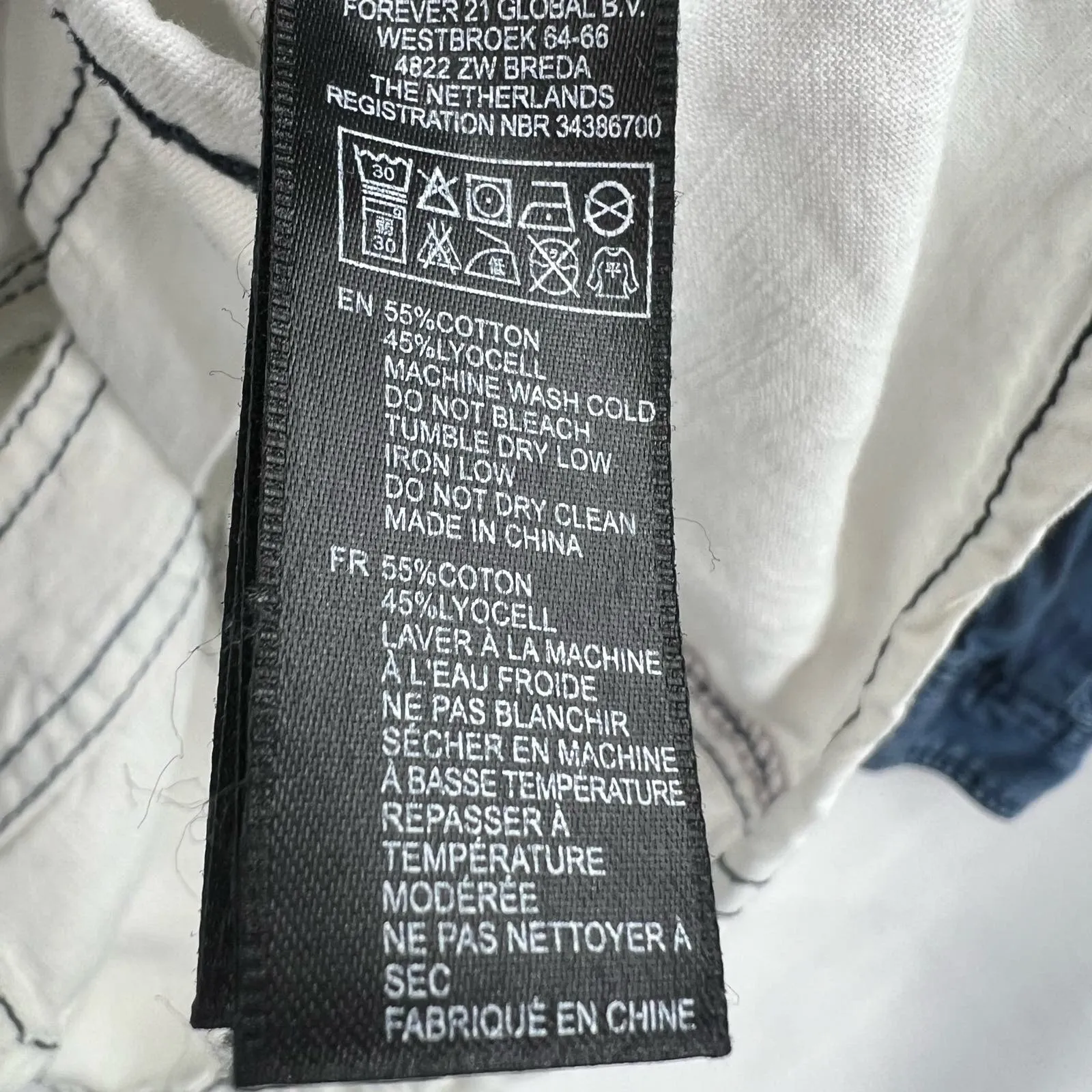 Life‎ in Progress Denim Snap Front Bleach Dip Top Size Medium - Image 6