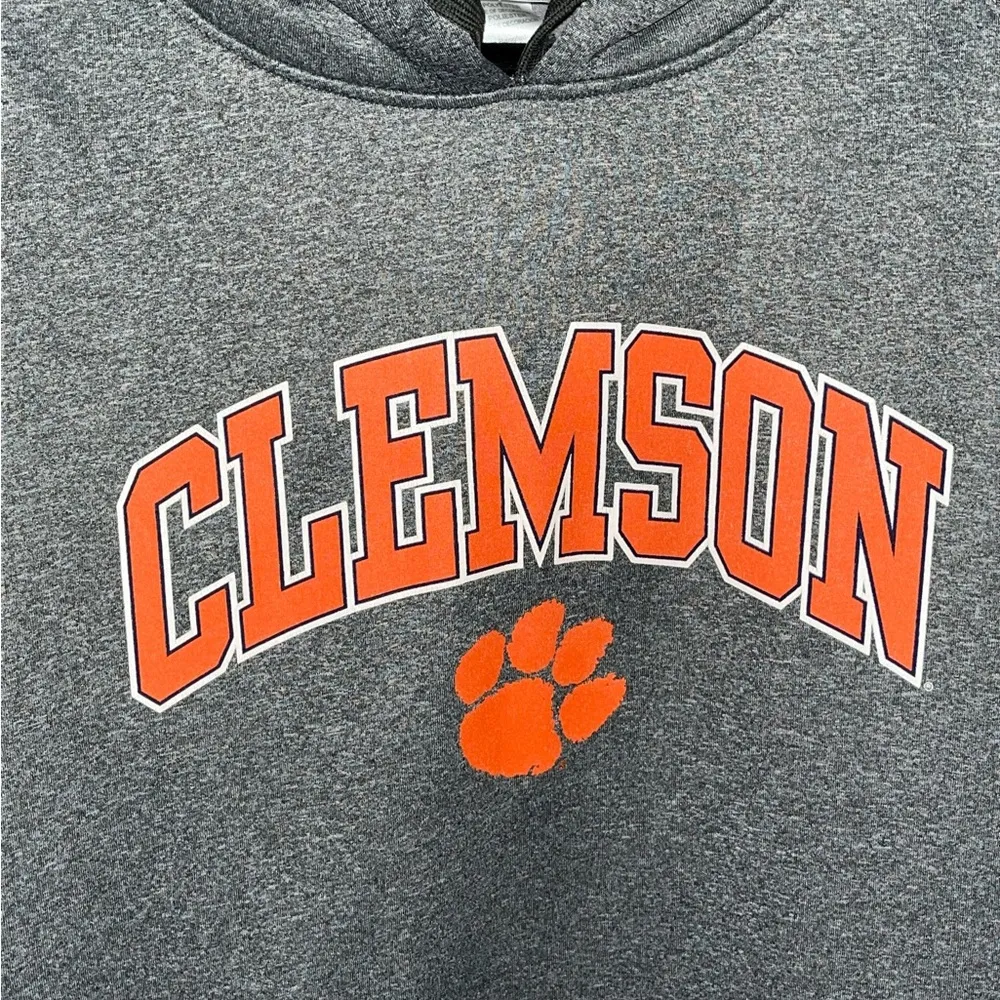 Clemson Tigers Pullover Hoodie Gray Size 2X - Image 2