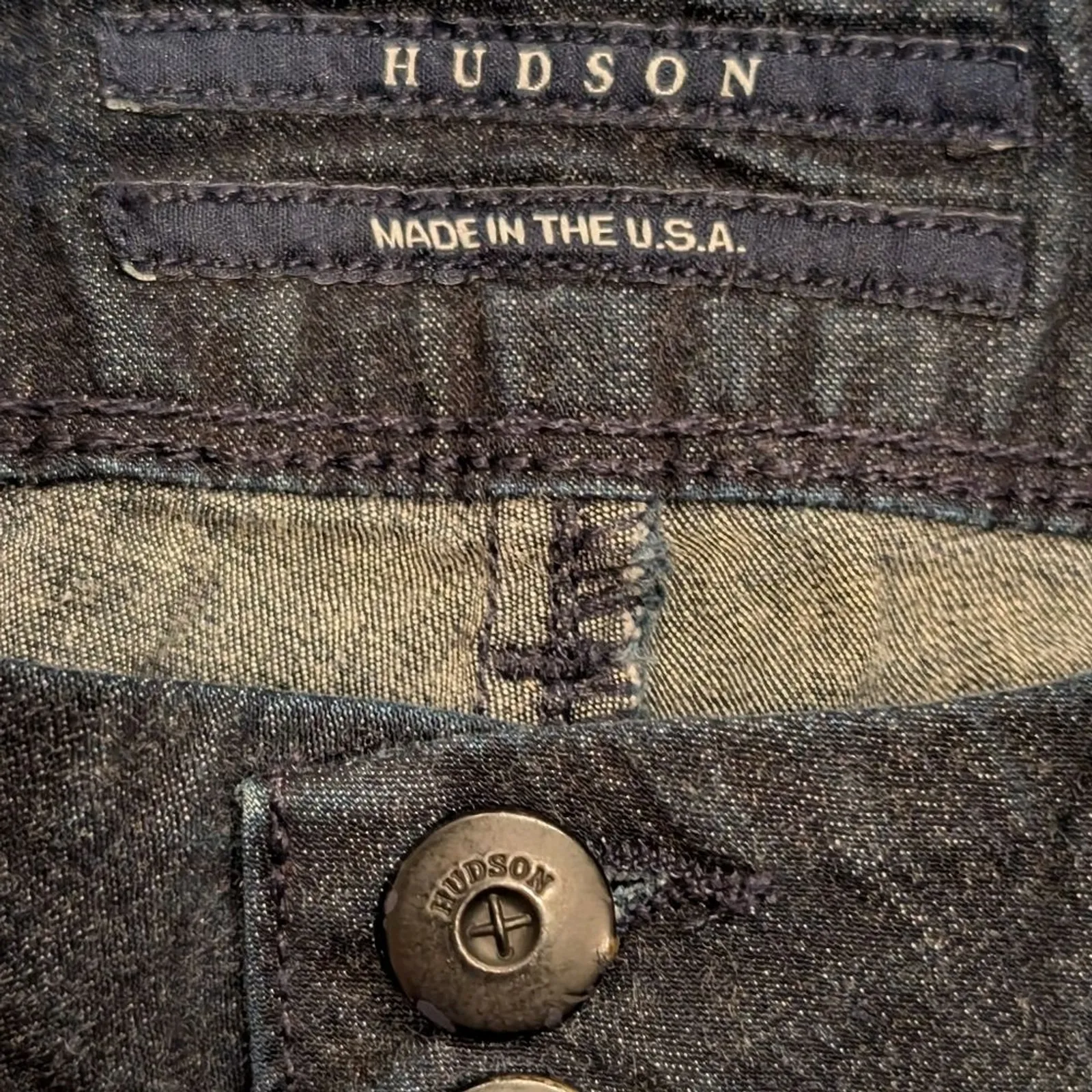 Hudson‎ Womens 28 Jeans Skinny Dark Wash Designer Premium Made in USA - Image 4