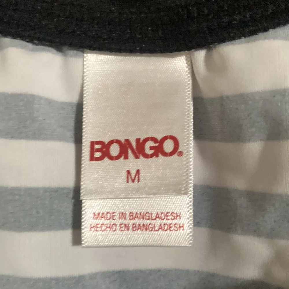 Bongo  Medium JUNIORS BIKINI TOP NWT STRIPES BLACK WHITE Flowers y2k - Image 6