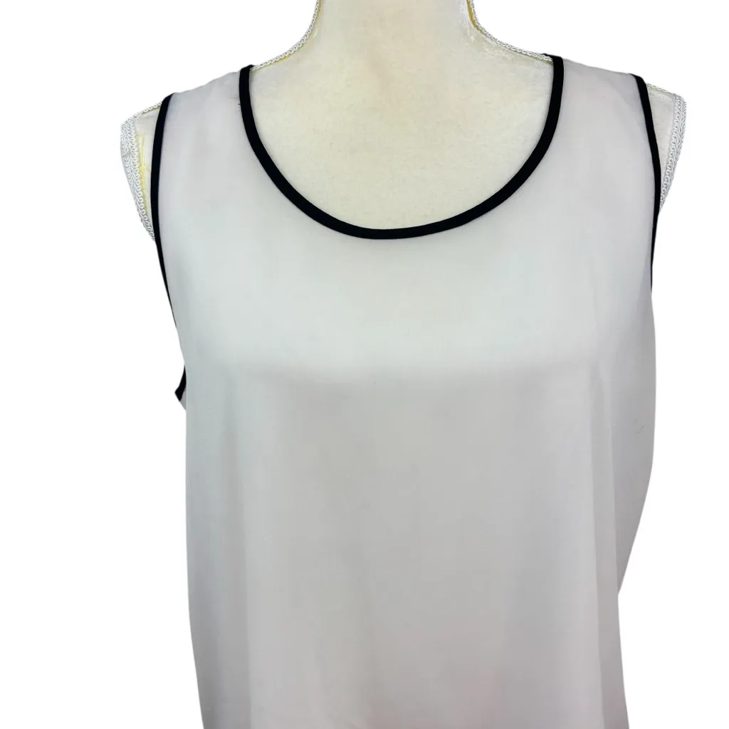 Cable & Gauge sleeveless blouse, size Large, summer, dressy, office, business - Image 2