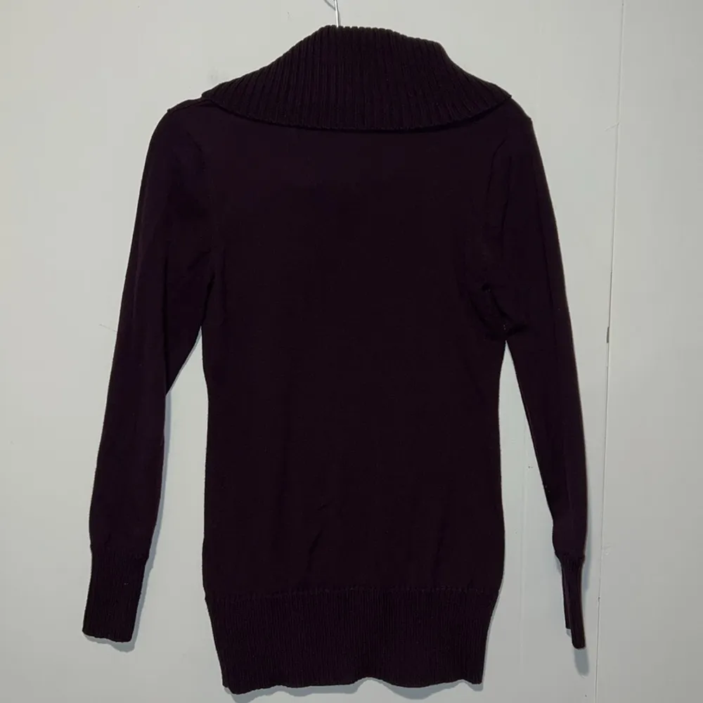 The Limited Deep Purple Turtleneck Long Sleeve Sweater S13 - Image 2