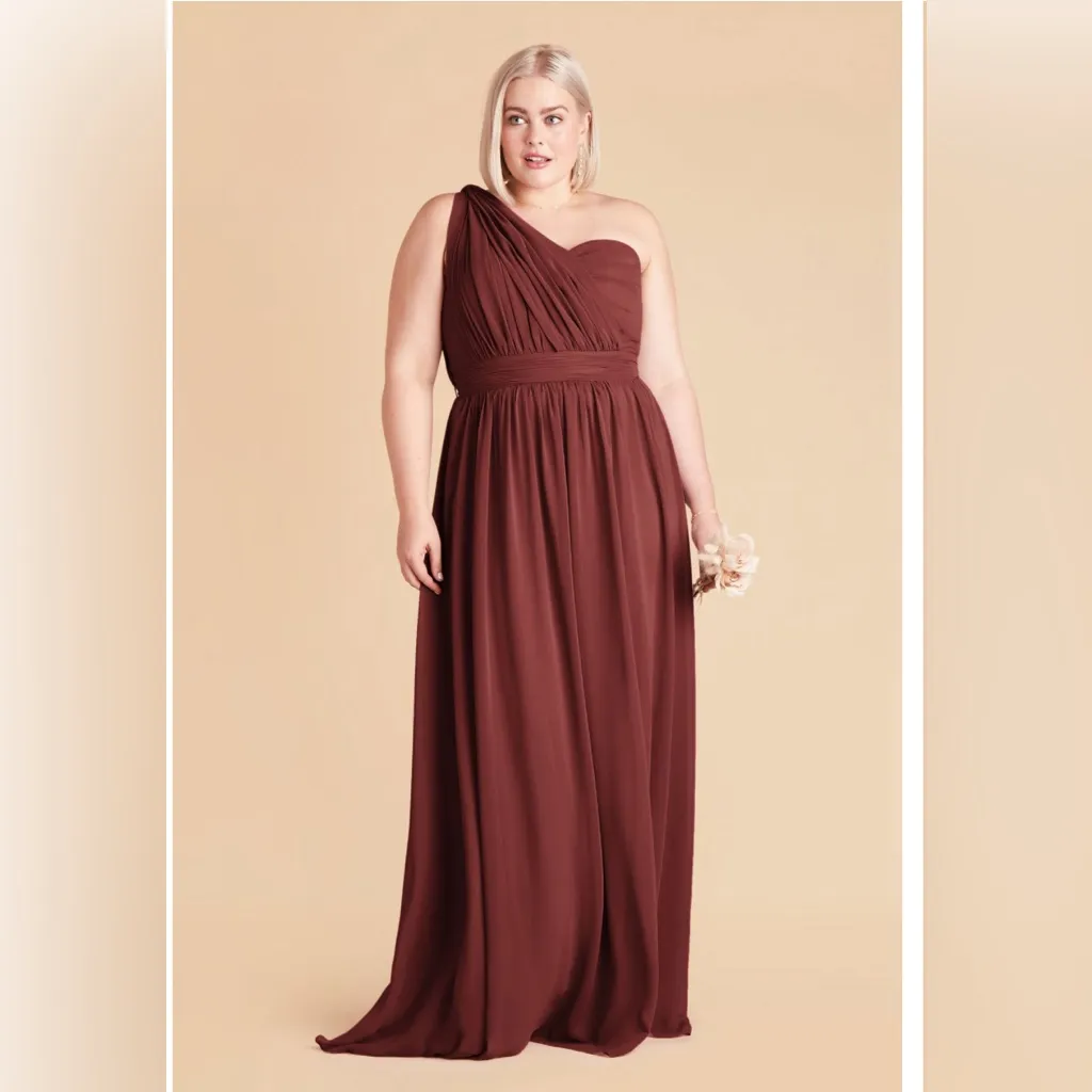 Birdie Grey Grace Convertible Dress in Chiffon Rosewood Size Large NWT - Image 11