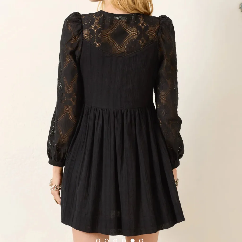 Alix of Bohemian Black Winslow Shadow Lace Dress - Image 3