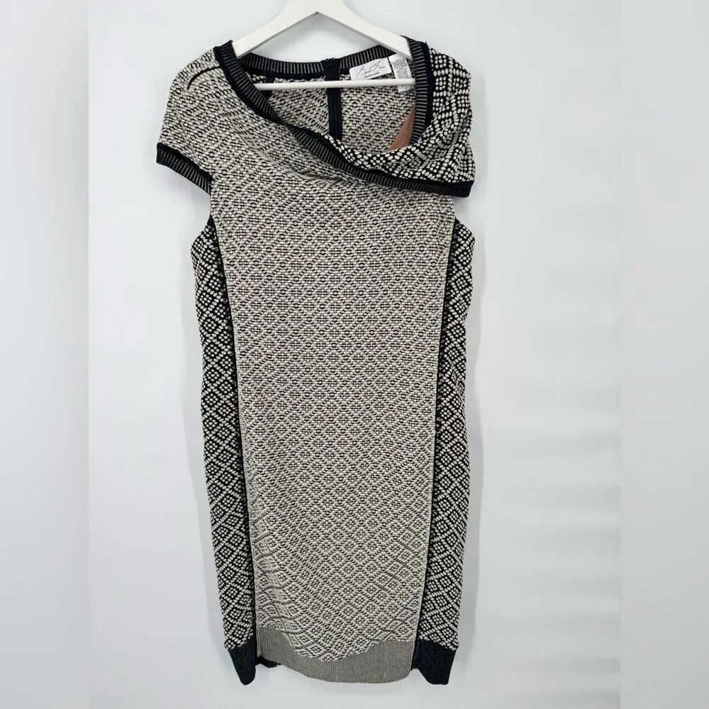 BYRON LARS Beautymark Anthropologie Josette Bodycon Pencil Dress Sz 12‎ Black - Image 3