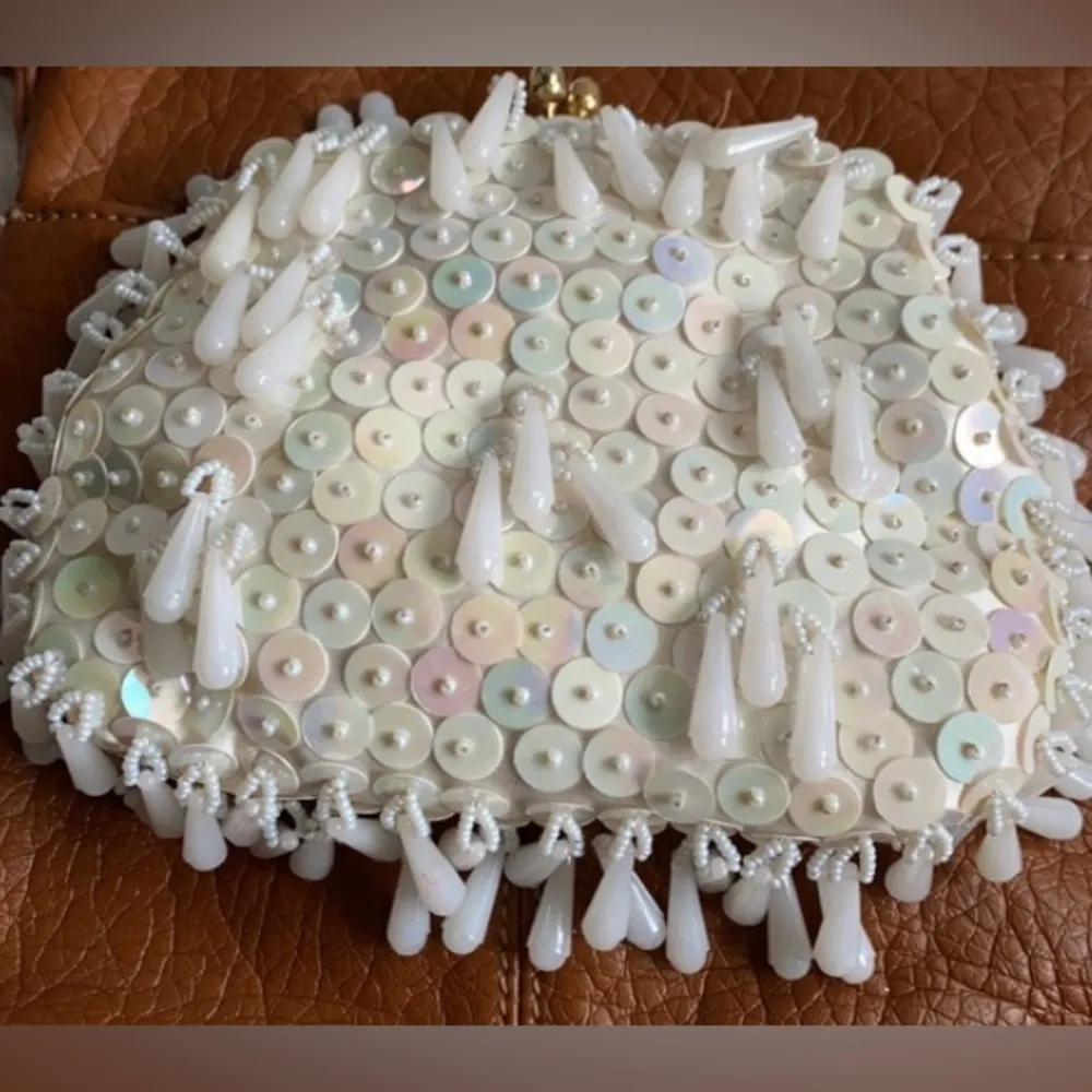 New women’s Formal vintage retro beaded rare unique small clutch bag - Image 6