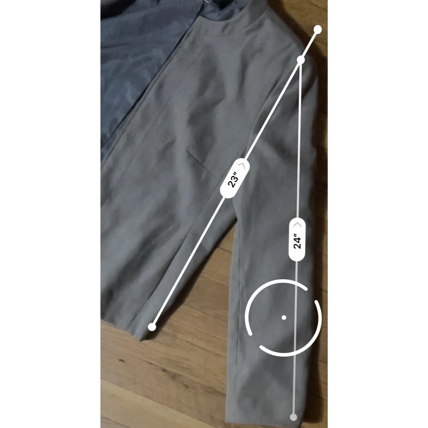 Dress Barn Jacket Size L Grey Suit Outer Long Sleeves Size 14 - Image 6