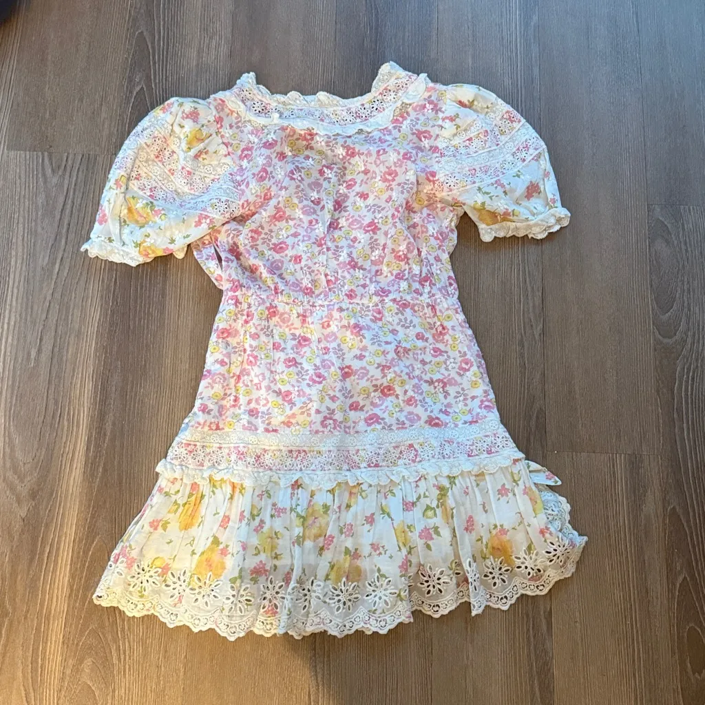 NWOT Loveshackfancy belen dress in lemonade stand - Image 7