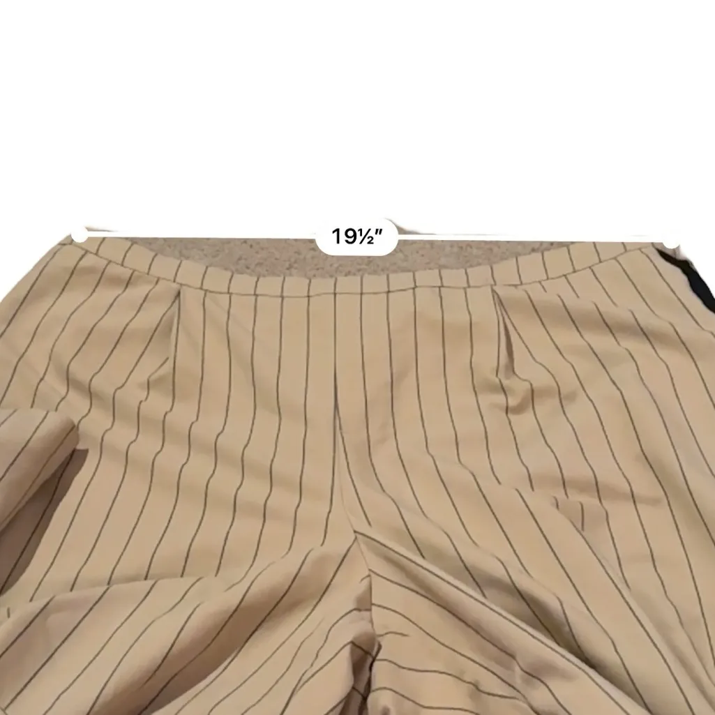 La Ligne x Target Side Stripe Tan & Black Wide Leg Trouser‎ Pants Sz 1X Plus - Image 12