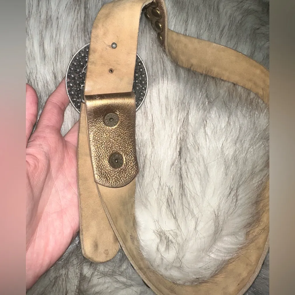 Bridget Shuster Studded Peace Sign Belt - Image 4