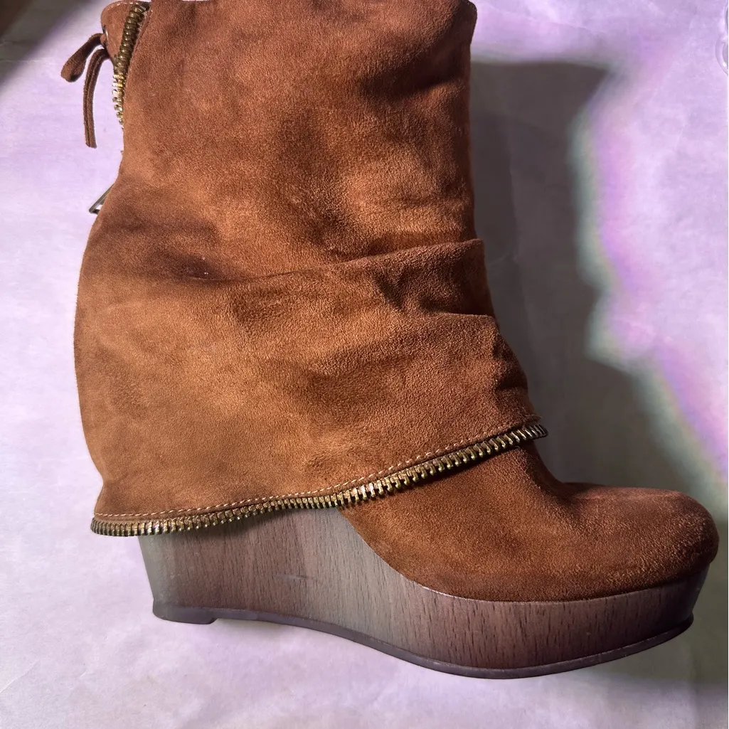 Not Rated Brown Heeled Boots - Image 9
