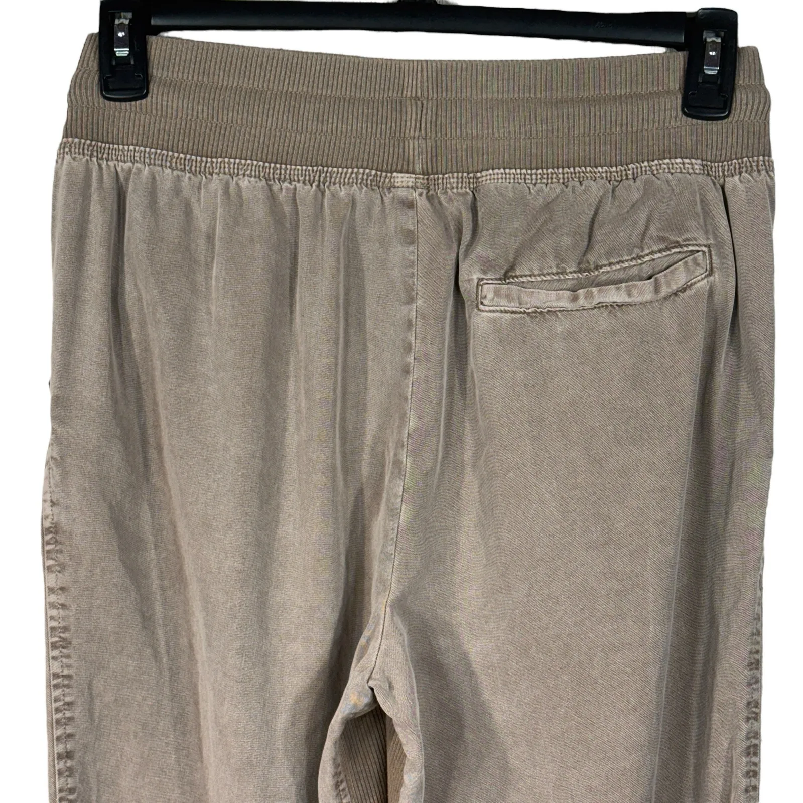 Aerie Small Joggers Capris Pants Pull-On Pocket Ribbed Cuffed Drawstring Hi-Rise - Image 5