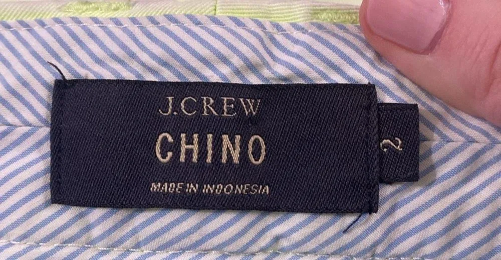 J Crew 100% cotton neon yellow pastel mini shorts 3” inseam size 2 - Image 7