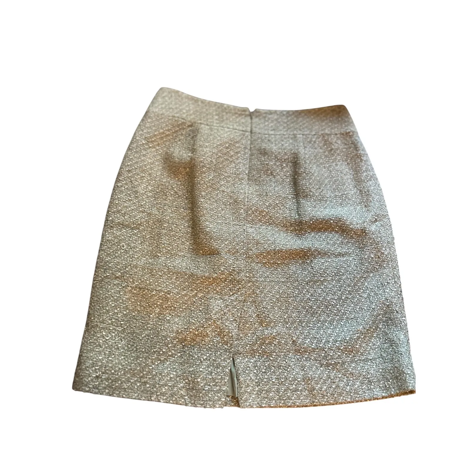 Classiques‎ Entier Skirt Suit Set Ruffle Jacket Metallic Gold Career - Image 14