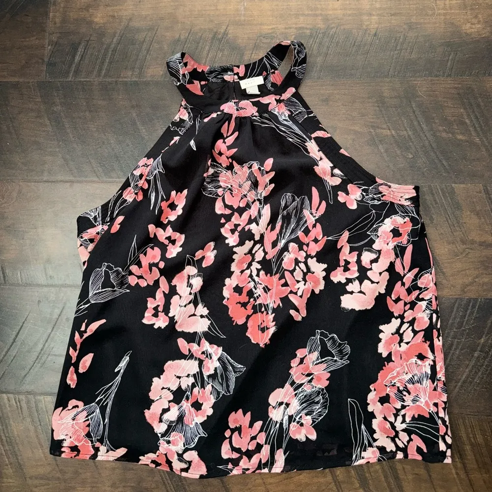 A New Day black and pink floral blouse - Image 7