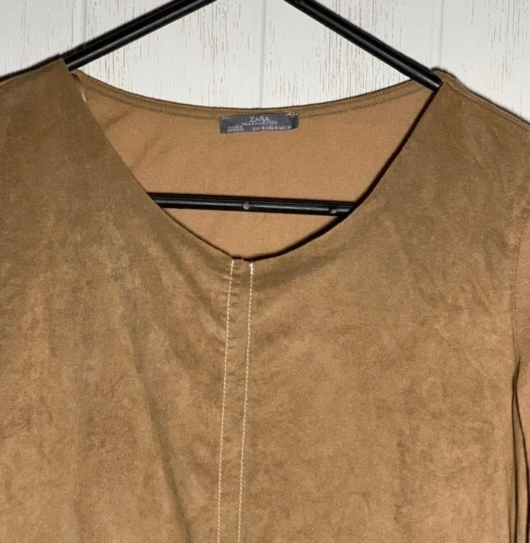 W&B Collection Brown 3/4 Sleeve Top - Image 3