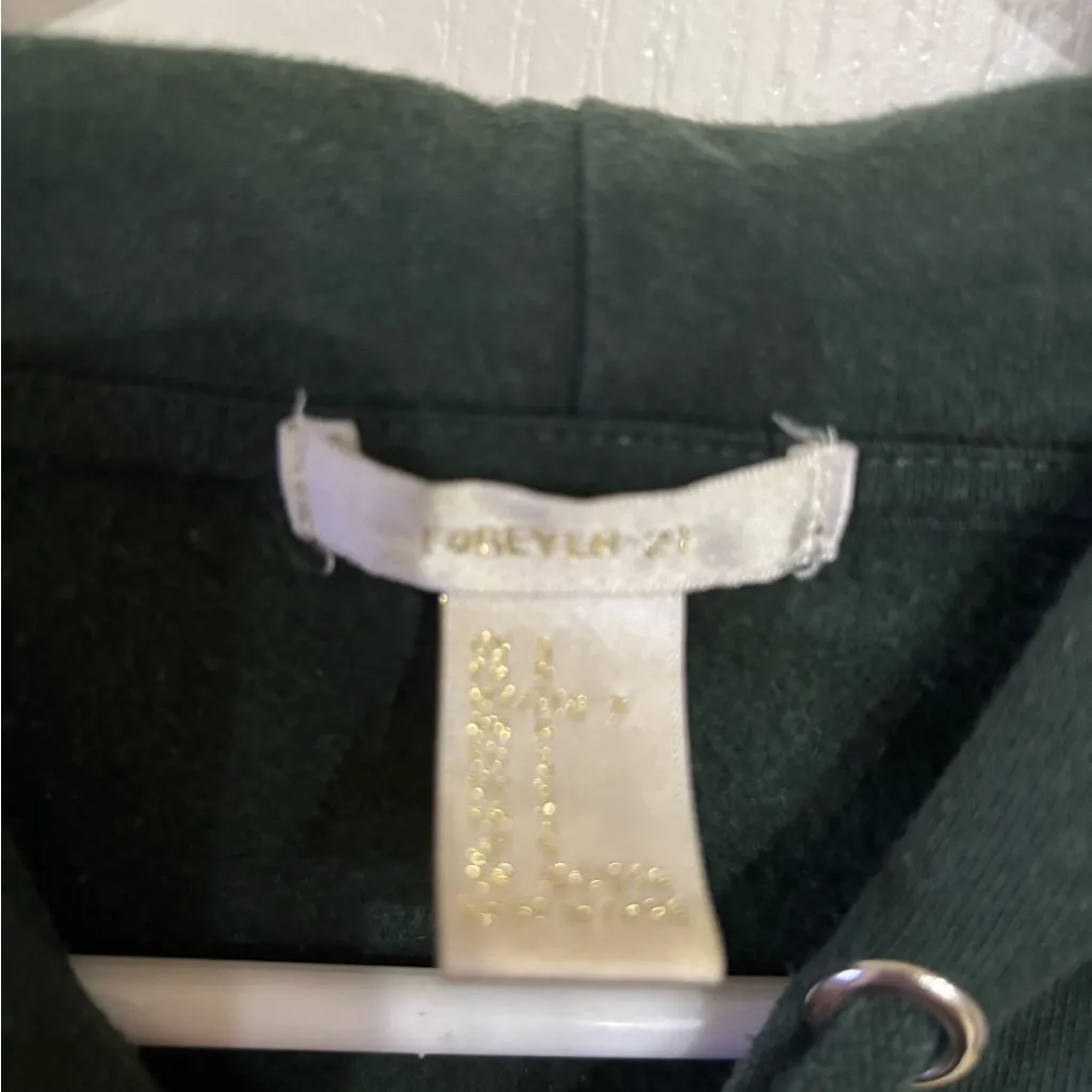 Forever 21 Forest Green LA Crew Sweatshirt - Image 2