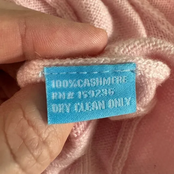 J. McLaughlin Doyle‎ Cashmere Sweater Medium Pink Ribbed Knit Pullover Soft Cozy - Image 10