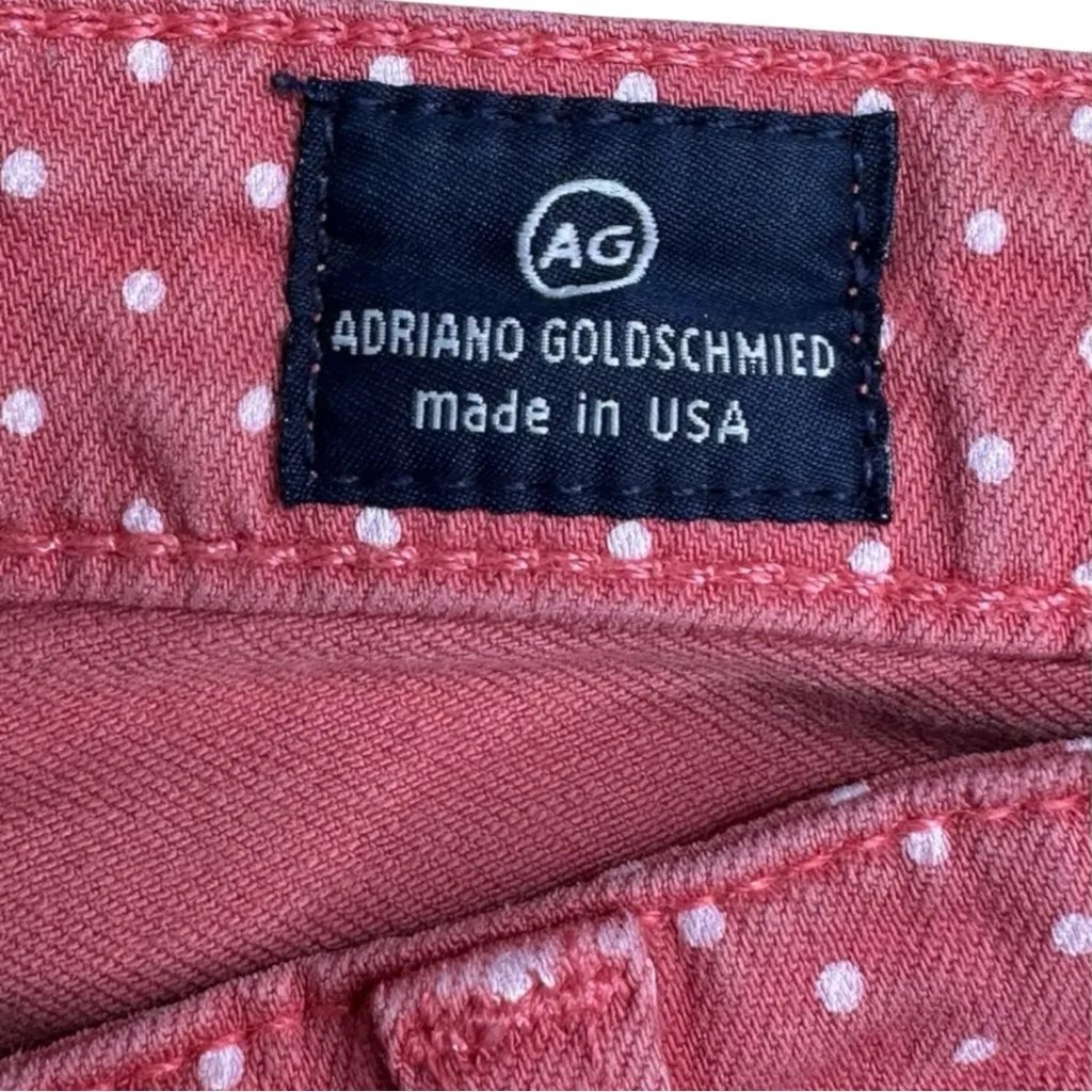Adriano Goldschmid Red STEVIE Polka Dot Jeans Size 27 - Image 6