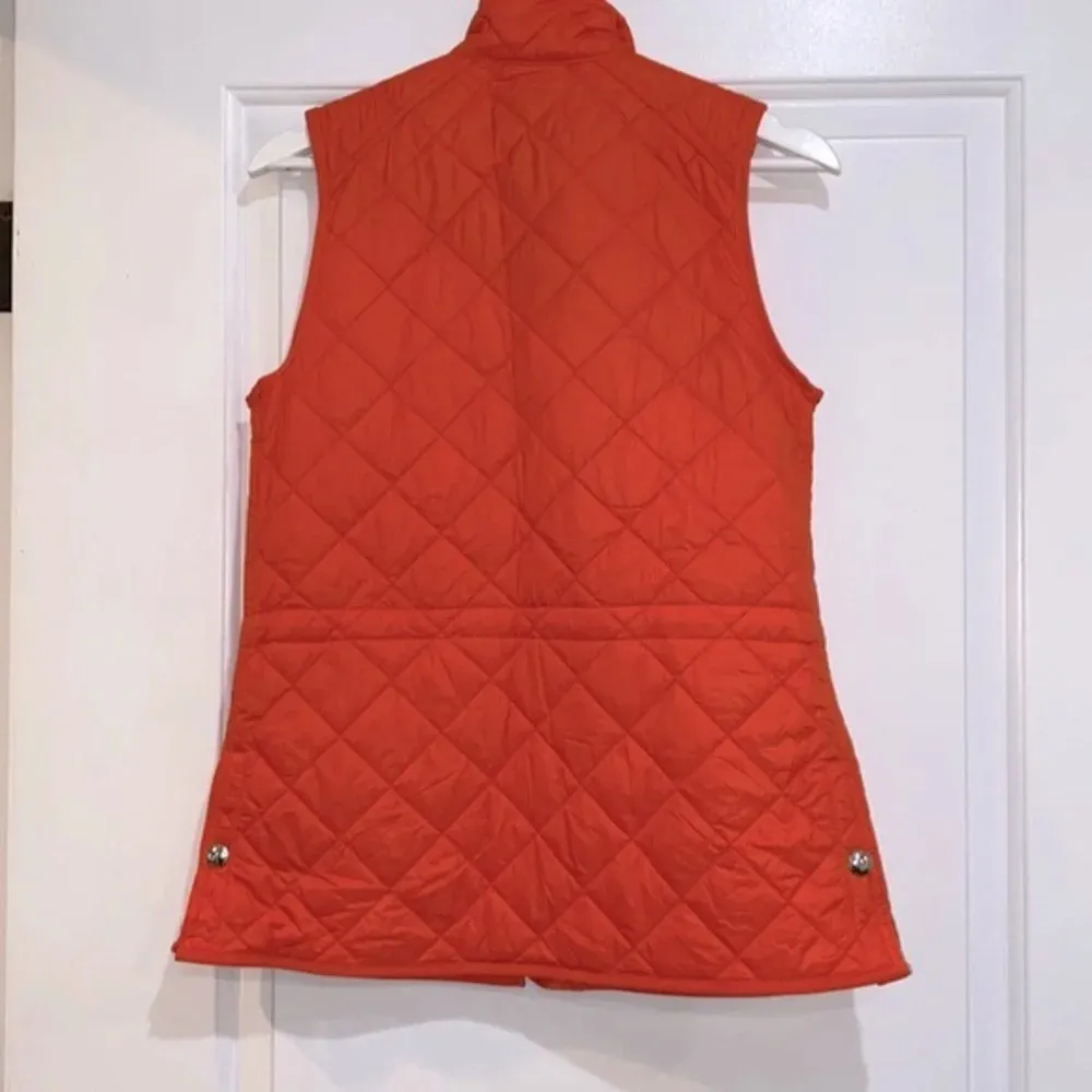 LAUREN RALPH LAUREN green label orange puffer vest size small - Image 7