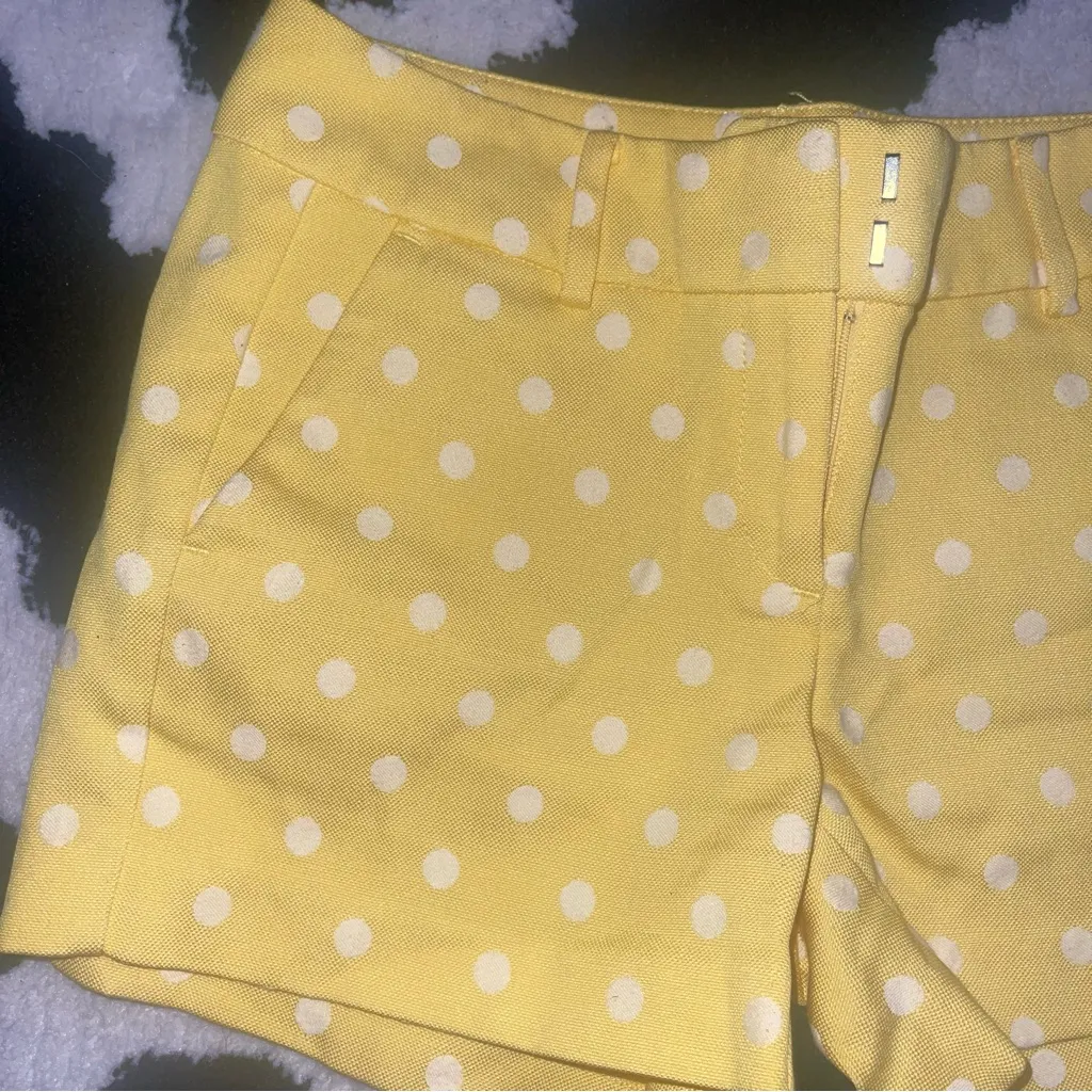 Ann Taylor Yellow High Waist Shorts - Image 4