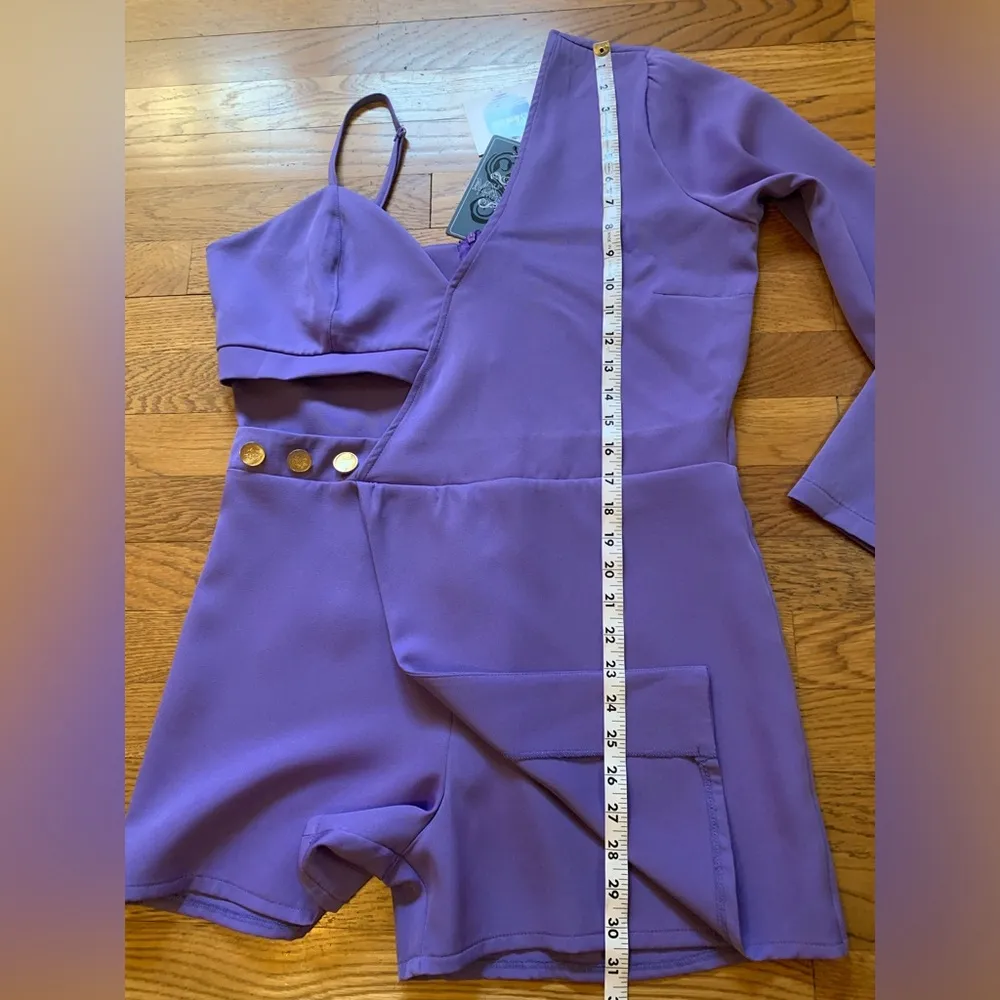 one sleeve dressy romper size L Size L - Image 13