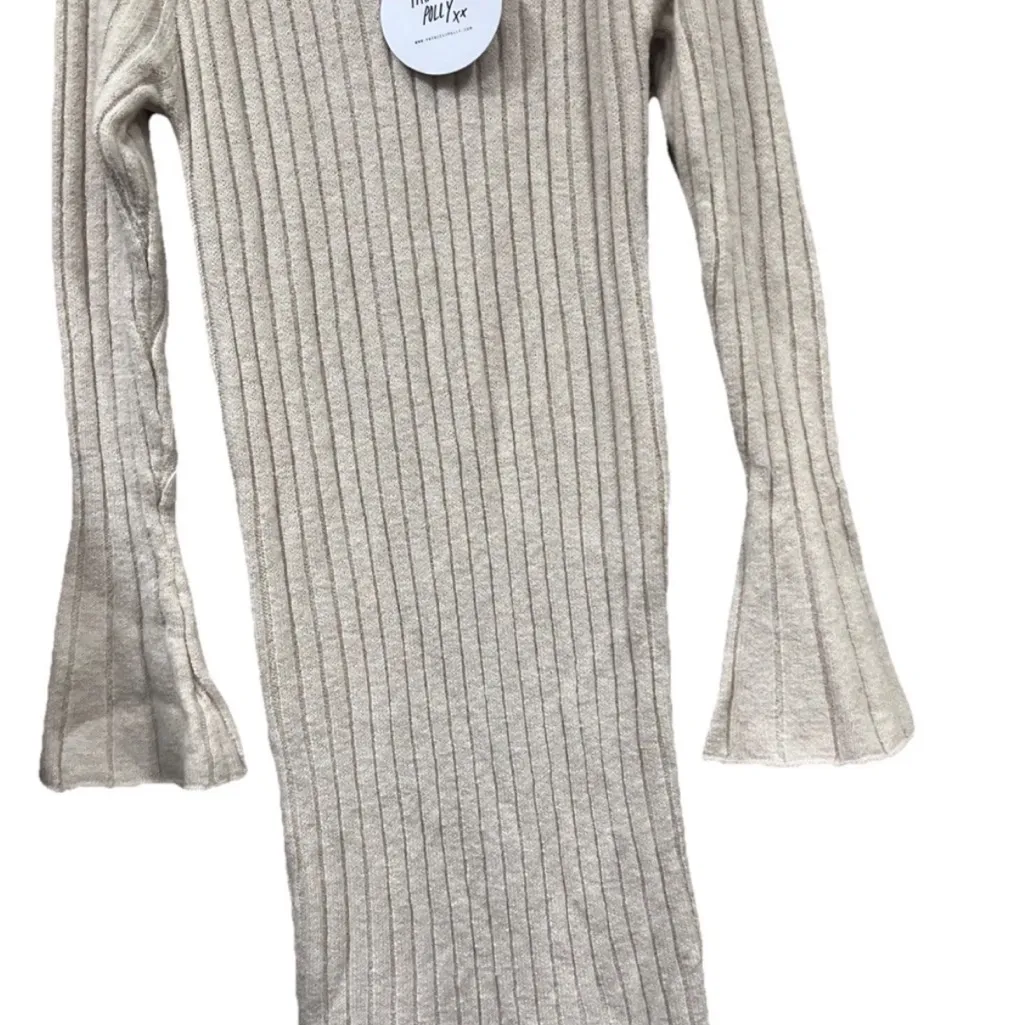 Princess Poly Super Maxi Sweater Body Con Mermaid Dress Ribbed Knit Medium/Large - Image 2