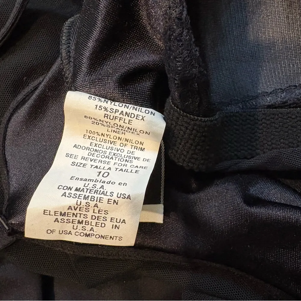 NWOT, Longitude Black Ruffle One Piece Swimsuit, Sz 10 - Image 11