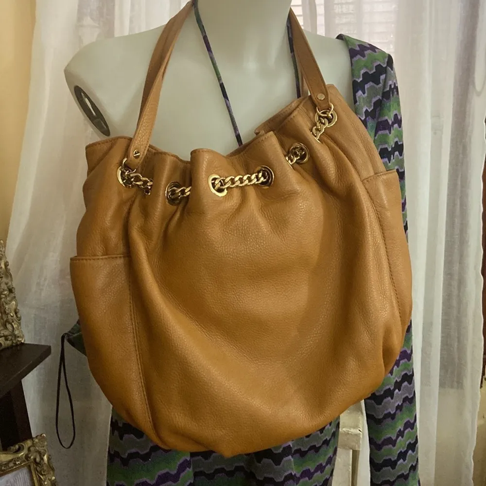 Michael Kors Jet Set Chain LG Marigold Yellow Leather Shoulder Tote Bag - Image 11