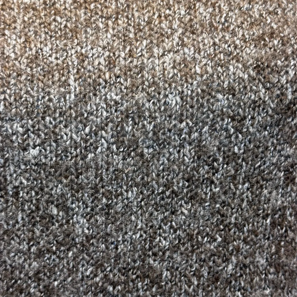 Gimmicks by BKE Tan sweater with ornate, semi-sheer lace balloon sleeves. - Image 4