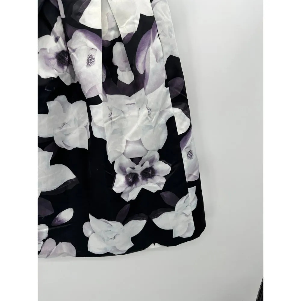 Lulu's Womens Midi Floral Skirt Size M Floral Modest A-Line Church Wedding - Image 4