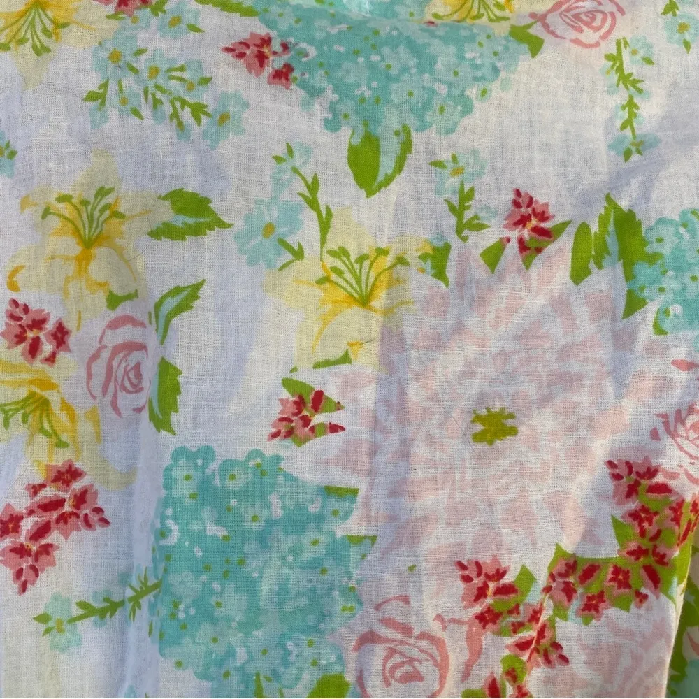 NWT The Paisley Box 100% cotton floral “Dahlia” print robe Size Small Blue - Image 9