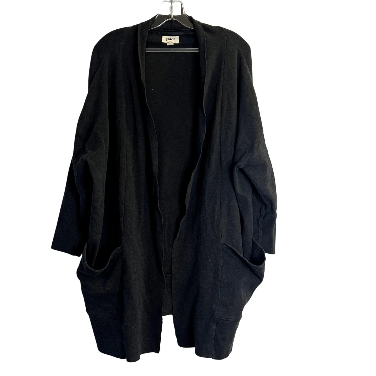 Pact open front airplane cardigan gray size M/L - Image 3