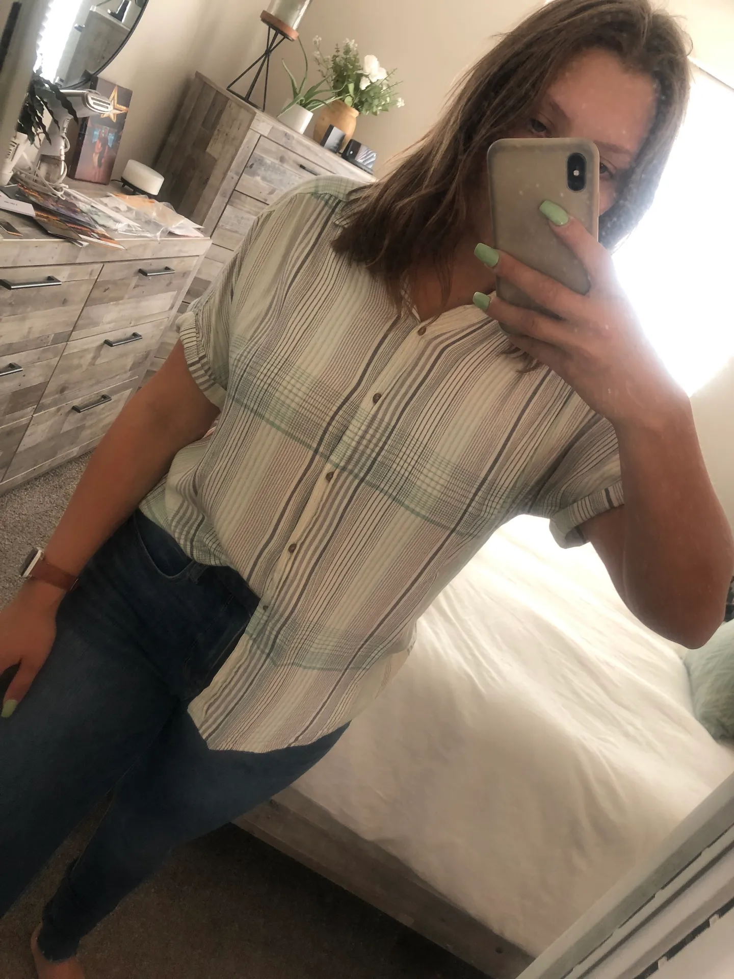 Universal Thread Button Down Shirt Size M - Image 2