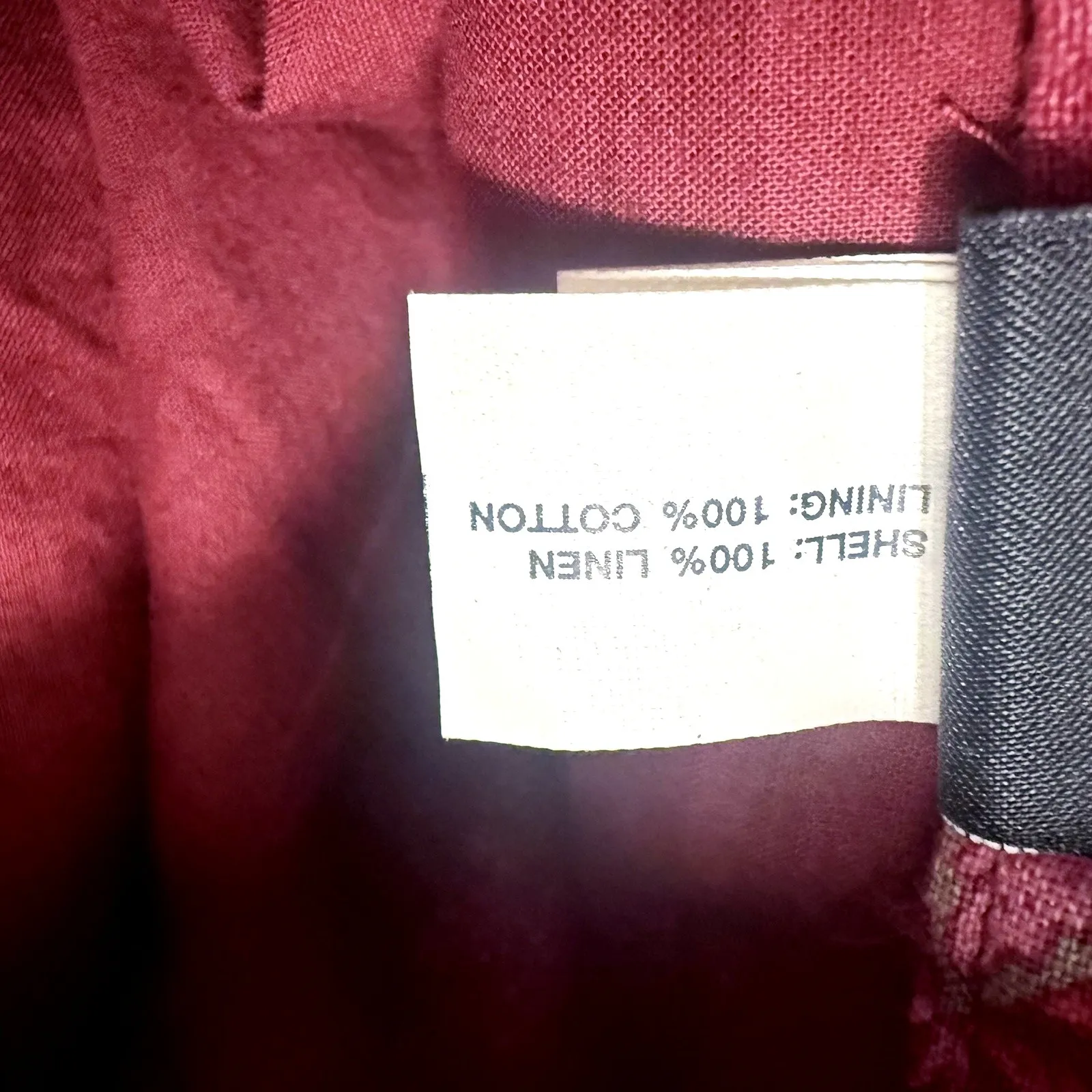 Gap Linen Skirt Womens M 8 10 Tiered Peasant Boho Floral Cottage Core Modest Red - Image 7