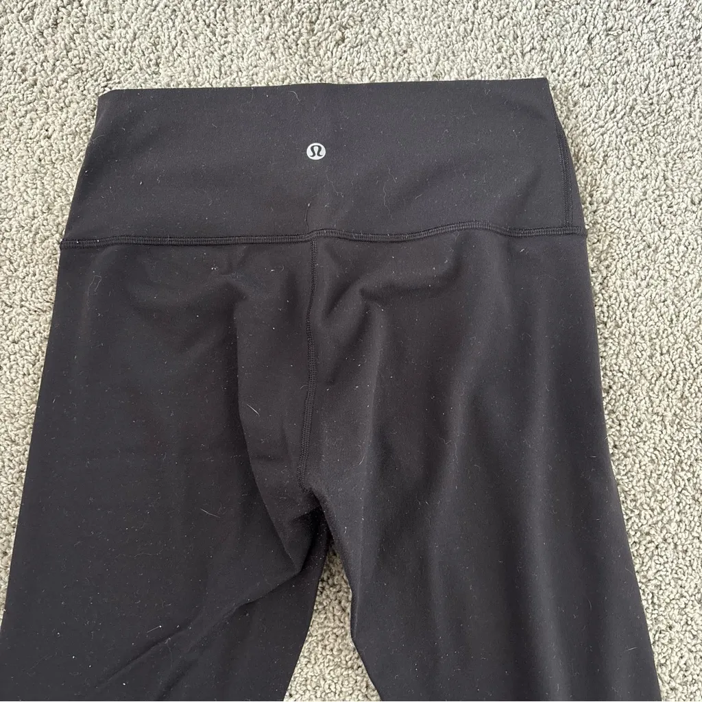 Lululemon Black Wunder Under Smooth Cover High Rise Tight 25 Inch Size 8 - Image 2
