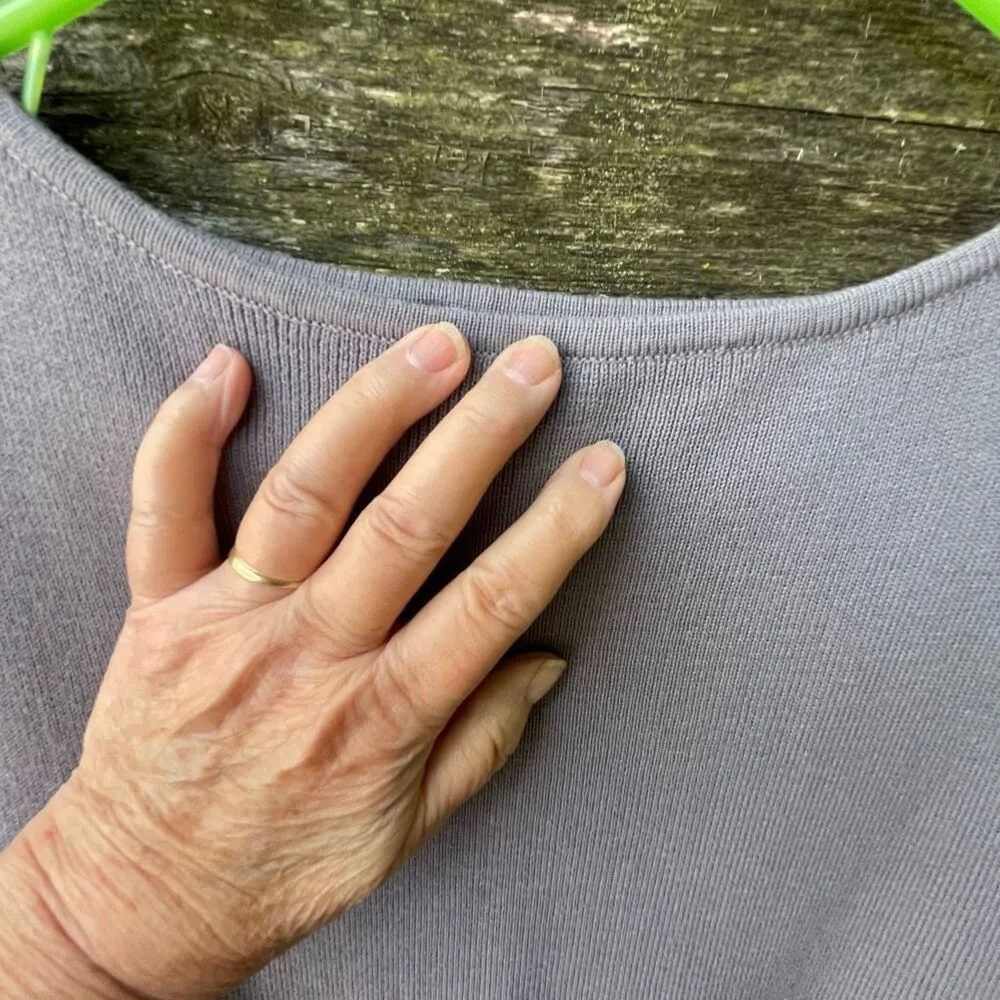 Vintage Christian Francis Roth size 1X grey sweater tank top. Classic closet sta Gray - Image 7