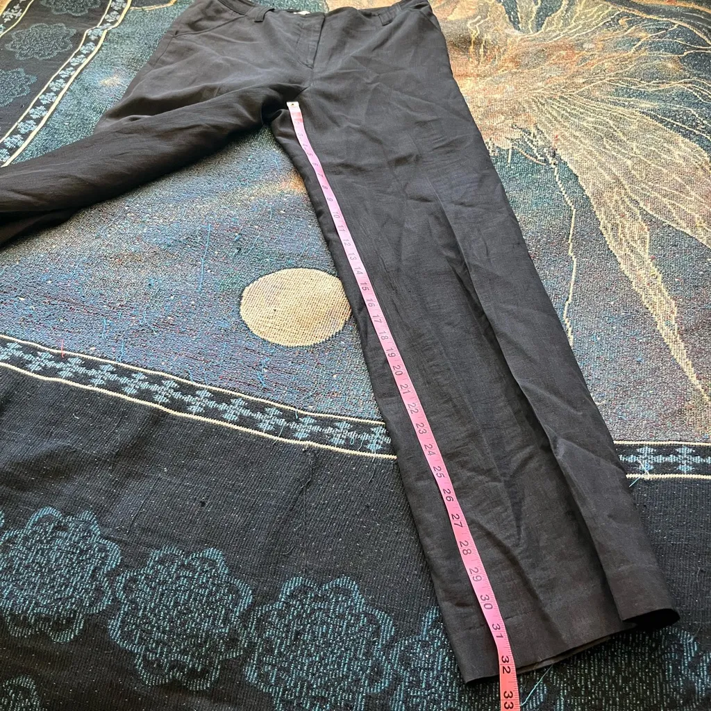 Badgley Mischka Black Mid-Rise Stretch Pants Women’s 30x32 Office Minimalist Y2K - Image 12