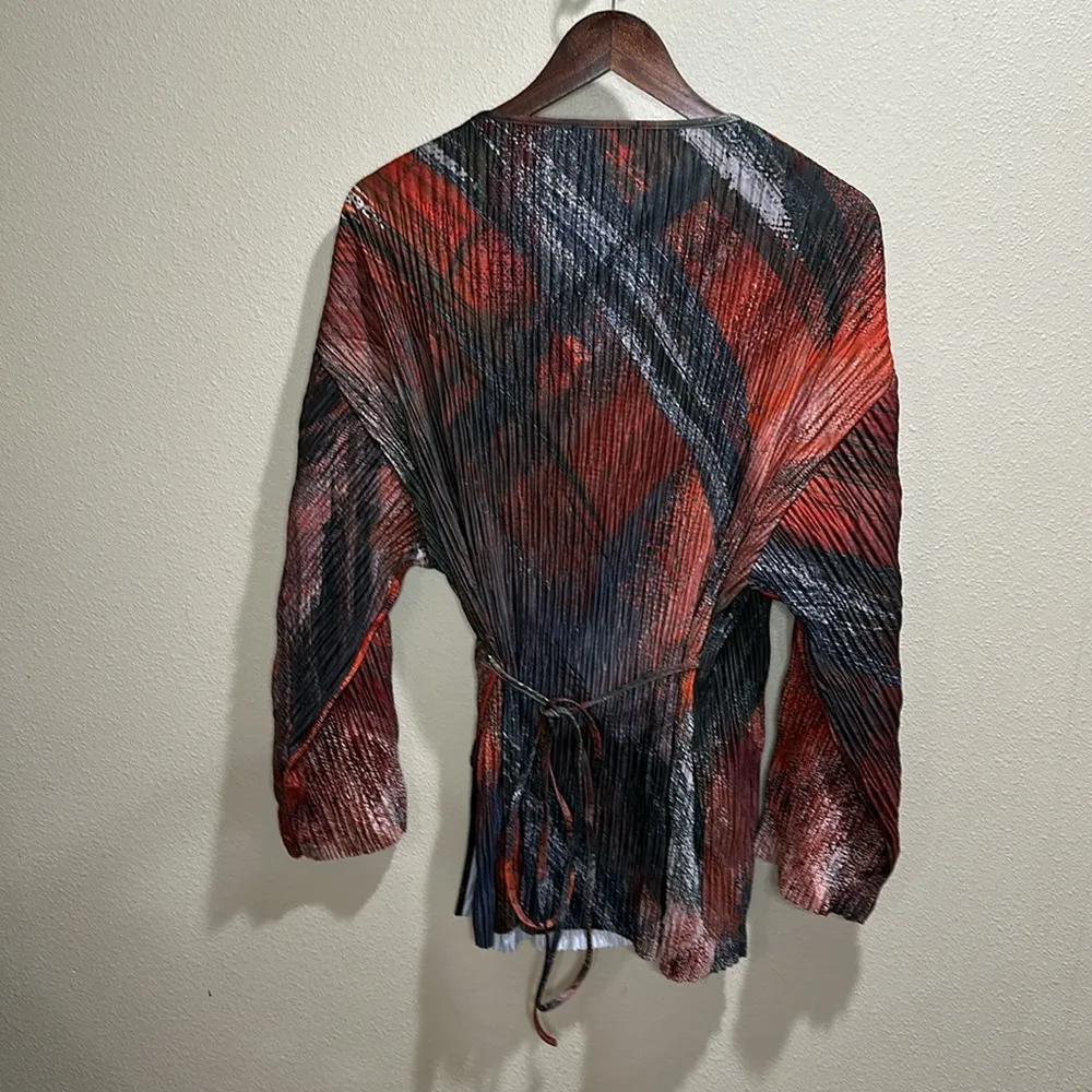 NWT ZARA size small Printed Pleated Kimono Top - Image 7