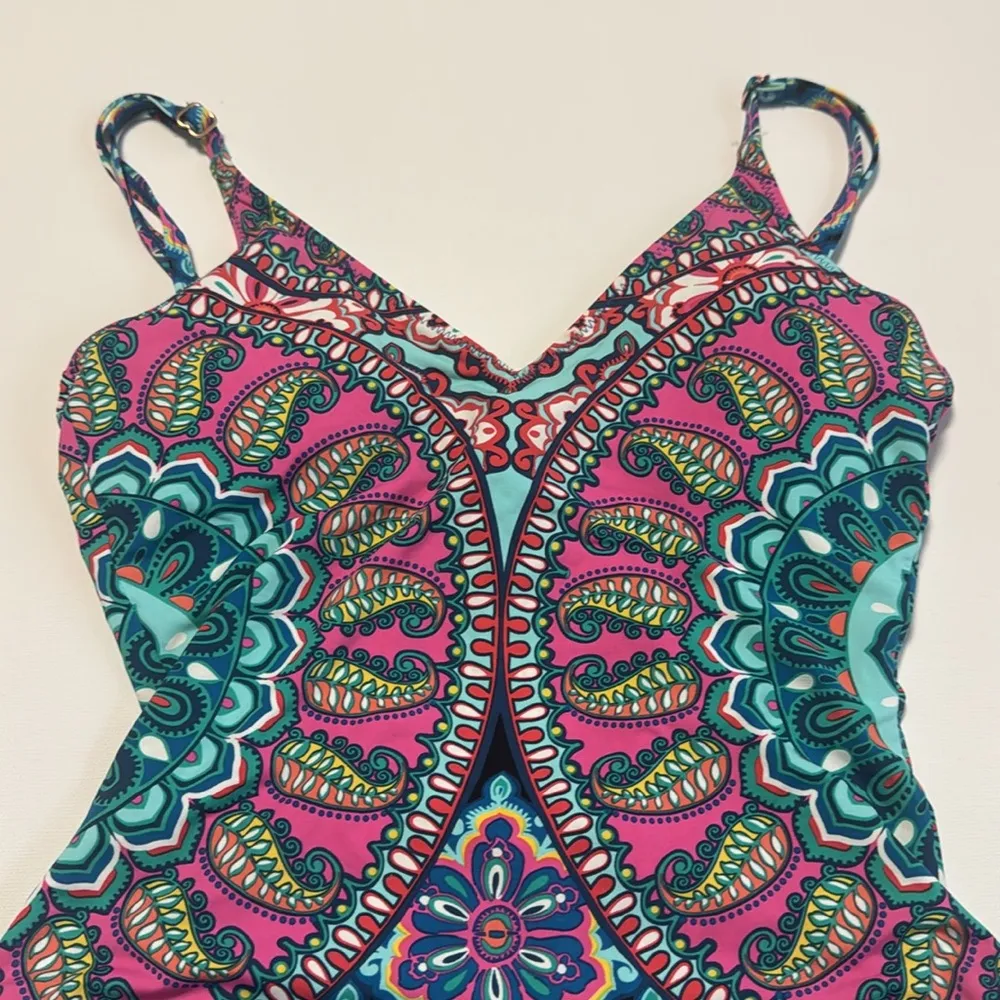 Vera Bradley Lake I Care Scoop Back One Piece Suit Size Small - Image 2