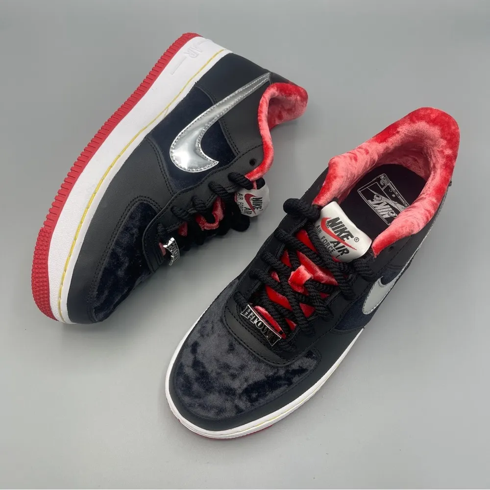 Air Force 1 Prm GS Houston Big Girl 5.5Y Black Multi-Color - Image 5