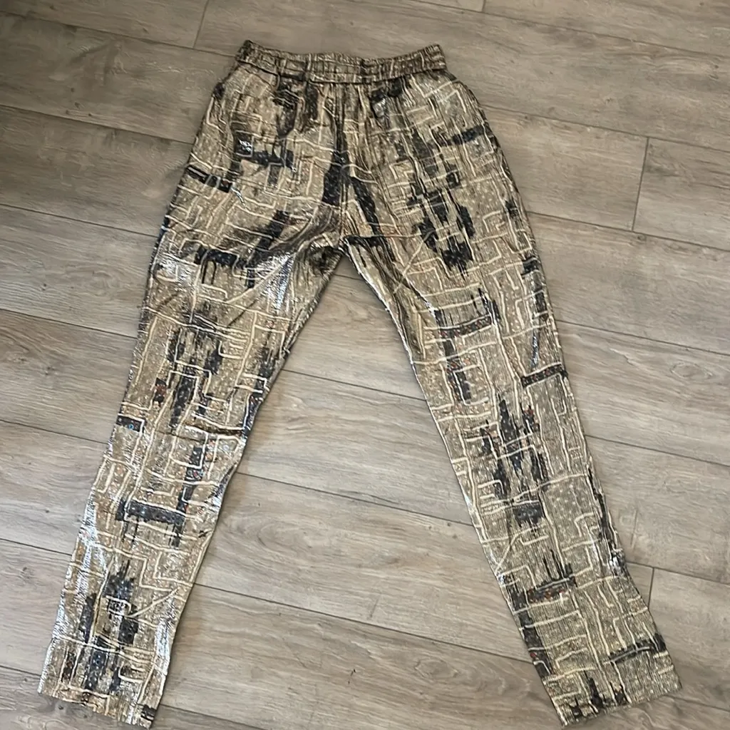 Isabel Marant X H&M collaboration metallic shimmer jogger Limited Edition‎ - Image 5