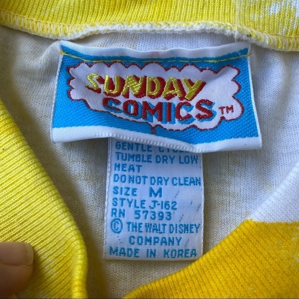 Vintage Sunday Comics Tie Dye Disney Mickey Mouse Tee - Image 5
